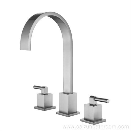 Brushed Nickel Widespread Bathroom Faucet